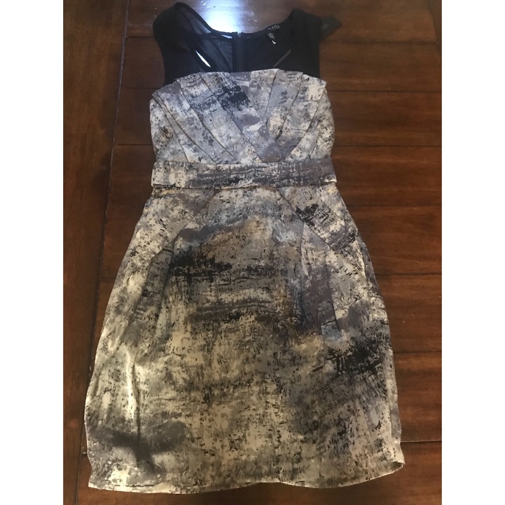 Black and White Sleeveless Dress